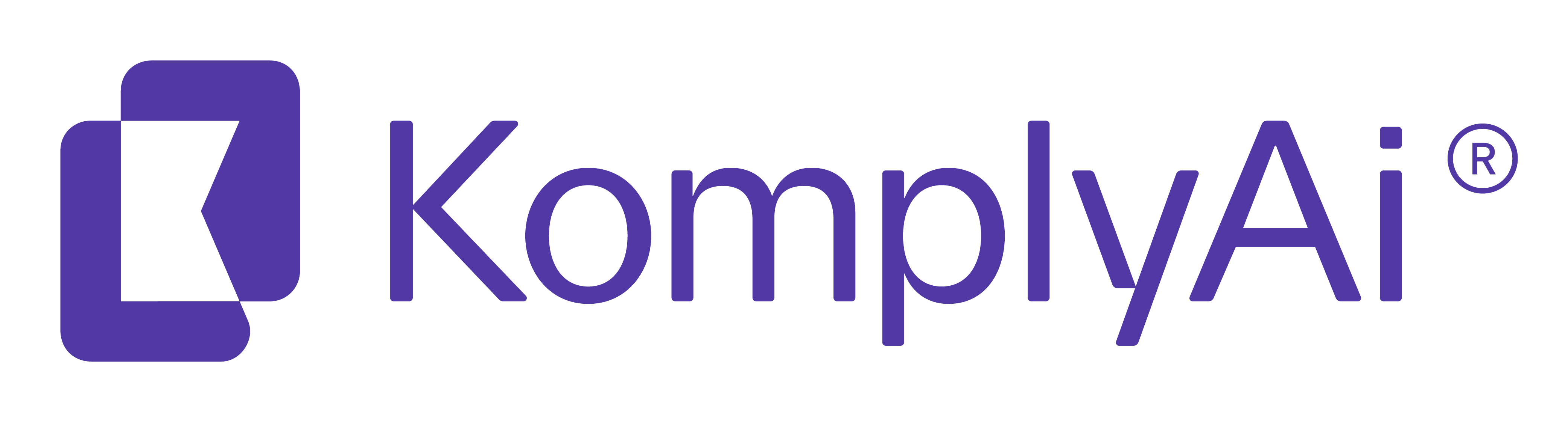 Purple logo for KomplyAi